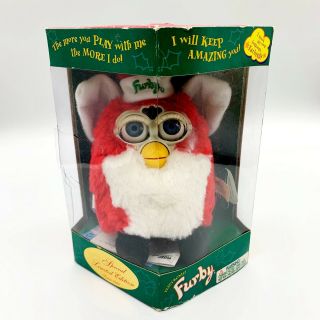 Vintage 1999 Tiger Electronics Furby Special Edition Santa Red White Christmas