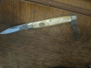 Vintage Pocket Knife - Cattaraugus Cutlery 22232 Two Blade - Good Snap