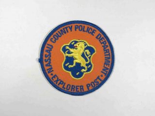Vintage Nassau County Police Department Explorer Post Sew Embroidered Patch