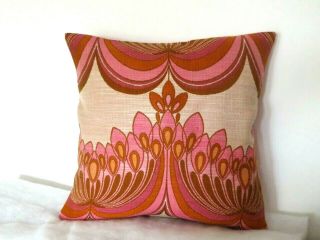 Vintage 196os/70s Dusky Pink Shades 16 " Cushion Cover