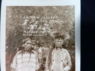 Vtg 1930s Native American RPPC Photo Postcard Sioux Indians Mandan North Dakota 2