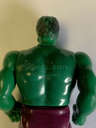 [Vintage] 1975 MEGO Pocket Heroes Marvel The Incredible Hulk 3.  75” Figure 4