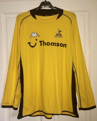 Tottenham Hotspur Football Shirt Xxl Kappa Away Rare L/s Top 2002 Spurs Vintage