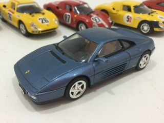 Vintage Ferrari 348 Tb Blue 8004 Bang Box Best Model 1/43 Italy Die Cast Italia
