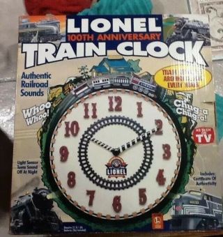 Vintage Lionel 100th Anniversary Clock.