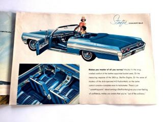 1962 Oldsmobile Starfire Coupe and Convertible Vintage Car Sales Brochure 3