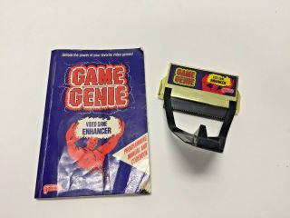 Vtg Game Genie Video Game Enhancer Galoob For Nintendo Nes W/ Codebook