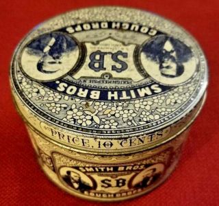 Vintage Smith Brothers Cough Drops Tin