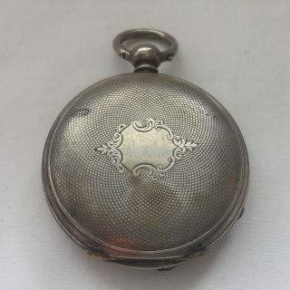 Vintage Silver Full Hunter Pocket Watch Case Only