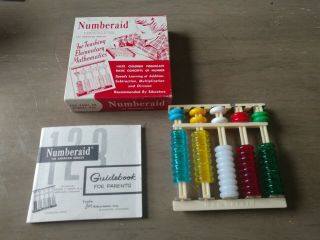 Vintage 1955 " Numberaid " The American Abacus - And Instructions