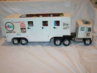 Vintage Nylint Gmc Abc Wide World Of Sports Tv Semi Truck And Trailer