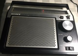 Vintage Sony Power Plus Fm/am Radio 2 Band Receiver Icf - 7740w - -