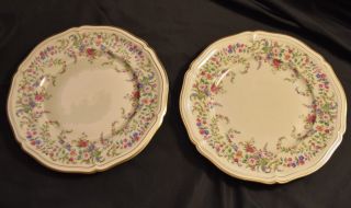 Rosenthal Ivory Eleanor Set Of 2 Porcelain Dinner Plates 10.  5 " Vintage 1925 - 1941