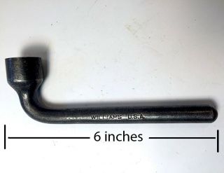 Vintage Williams 267d Short Lug Nut Wrench 3/4” Socket.