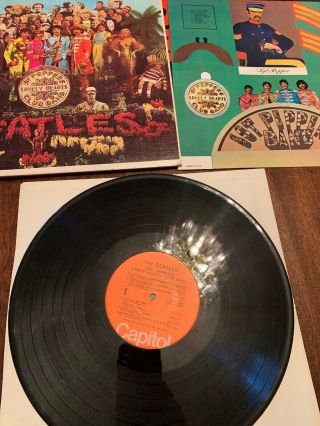 Vintage The Beatles Sgt Peppers Lonely Hearts Club Band Smas 2653 Vinyl