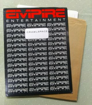 Crawlspace Vintage Empire Entertainment Presskit With 4 B&w Stills 1986