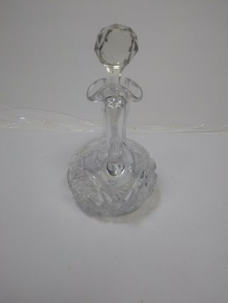 Vintage Glass Crystal Cruet Decanter Stopper 3