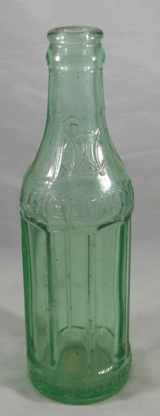 Vintage 8 Sided Cheerwine Soda Bottle Salisbury Nc Green Glass