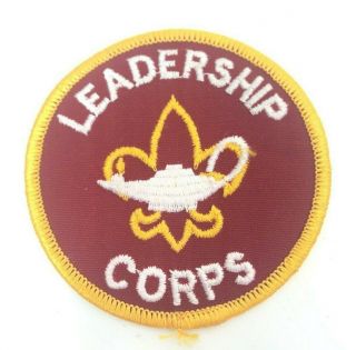 Leadership Corps Vintage Boy Scouts Patch - Bsa Vtg Patches