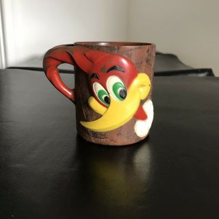 Vintage Walter Lantz Woody Woodpecker Cup Mug F&f Mold & Die