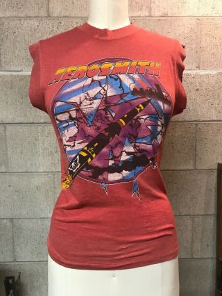 Vintage 1986 Aerosmith Aero Force One Done Mirrors Tour Concert Tshirt Shirt