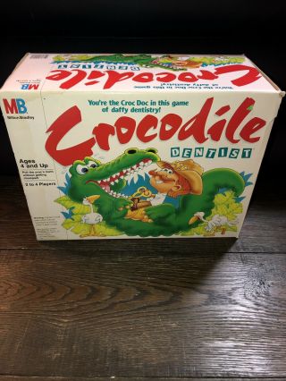 Vintage Milton Bradley Crocodile Dentist Box For Game Parts Box Only