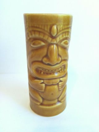 Vintage Chiki Tiki Accoutrement Mug Ceramic Head Cup Vase " Has Chip " See Photos