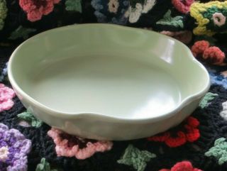 Vintage 11 " X 2 " Glaze Green Pottery Bonsai Pot Planter Poppy Trail California