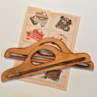 Vintage Wood Handbag Handles