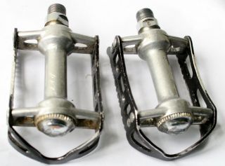 Vintage 70s/80s Road Racing Bike Pedals Gipiemme Dual Sprint Like Campagnolo
