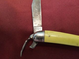 Vintage Imperial Folding Pocket Knife Fish Knife With Can Opener 4