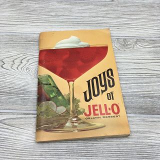 Vintage The Joys Of Jello Gelatin Dessert Recipe Cookbook 1960 