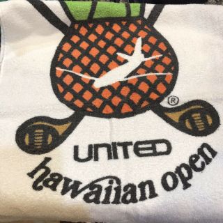Vintage Hawaiian Open Golf Bag Towel W/pineapple Graphics St Mary’s Ny Usa
