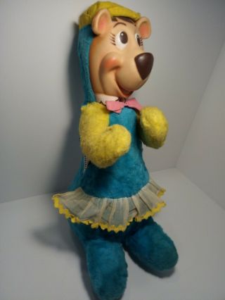 Vintage Knickerbocker Cindy Bear BLUE plush toys 1959 Kellogg ' s Yogi TV 2