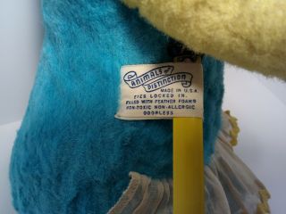 Vintage Knickerbocker Cindy Bear BLUE plush toys 1959 Kellogg ' s Yogi TV 6