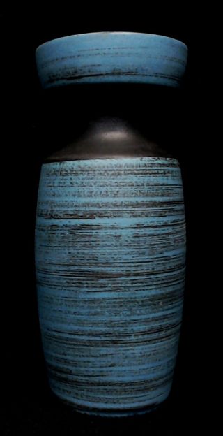 Ceramics Kilrush (ireland) Vintage Mid Century Modern Pottery Vase Aqua Black