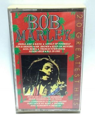 Vintage Bob Marley 20 Greatest Hits (italy Cassette) R2