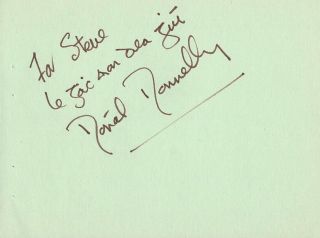 Donald Donnelly Signed Vintage Album Page / Autograph Elephant Man Godfather