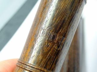 Vintage KUNG 6 F 6 FRUITWOOD DESCANT RECORDER KEY of C SWISS WOODWIND INSTRUMENT 3
