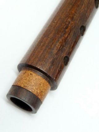 Vintage KUNG 6 F 6 FRUITWOOD DESCANT RECORDER KEY of C SWISS WOODWIND INSTRUMENT 8