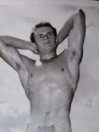 Vintage Male Nude,  Posing Strap Era,  Physique Photography,  WPG,  4x5 Gay Interest 2