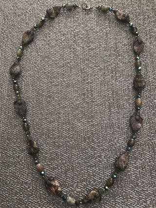 Vintage Stone And Bead Necklace