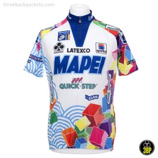 Large MAPEI Cycling Jersey Maglia Ciclismo Graphic Design Details Print Poster 4
