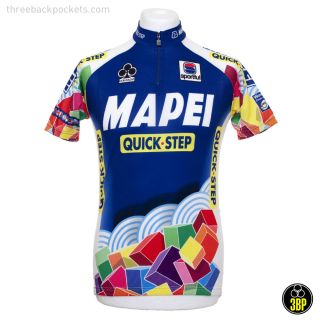 Large MAPEI Cycling Jersey Maglia Ciclismo Graphic Design Details Print Poster 5