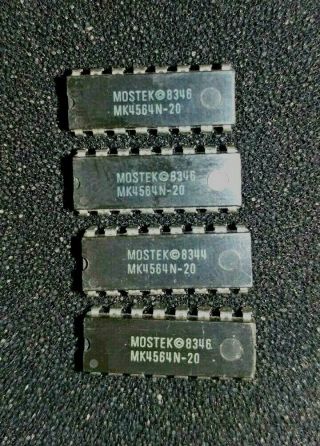 Mostek 8346 Mk4564n - 20 Dram Ic 4564 - Ram Vintage Qty 4