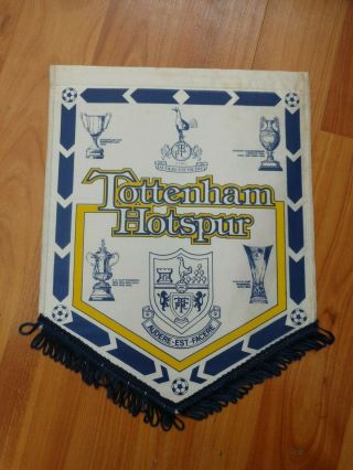 Classic Vintage Tottenham Hotspur Fc - Large 30cm Football Emblem Pennant