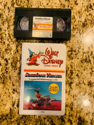 Vintage Walt Disney Home Video American Heroes