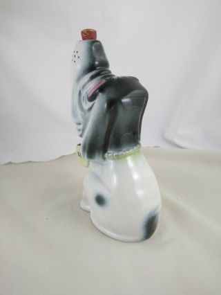 Vintage Ceramic Booze Hound Whiskey Decanter With Cork Nose Man Cave Decor 7 
