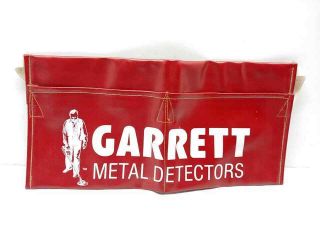 Vintage Garrett Metal Detector Advertisement Vinyl Carpenter Apron Pouch Holder