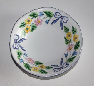 Bowl 6.  5” Coupe Cereal Bowl Vintage “bow” Pattern Herend Handpainted Hungary